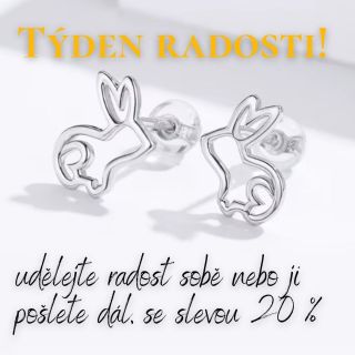 🐰✨ Týden radosti je tady! ✨🐰 A s ním i novinka, která nám vykouzlila úsměv na tváři – roztomilé stříbrné náušnice...