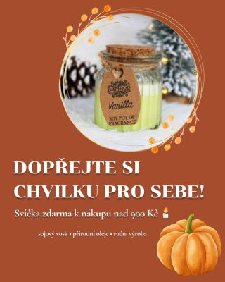 🍂 Podzim je ideální čas zpomalit a dopřát si chvilku pro sebe… A my vám ji rádi zpříjemníme! 🎁 Ke každému nákupu nad 900...